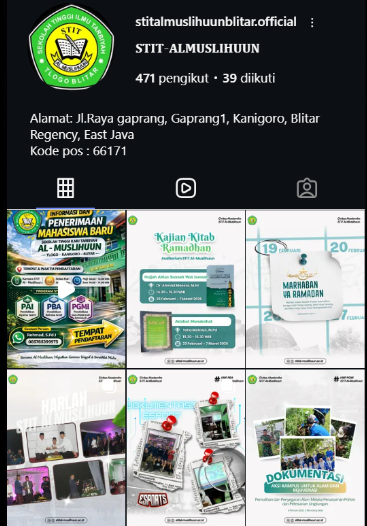 Profil Instagram STIT Al-Muslihuun
